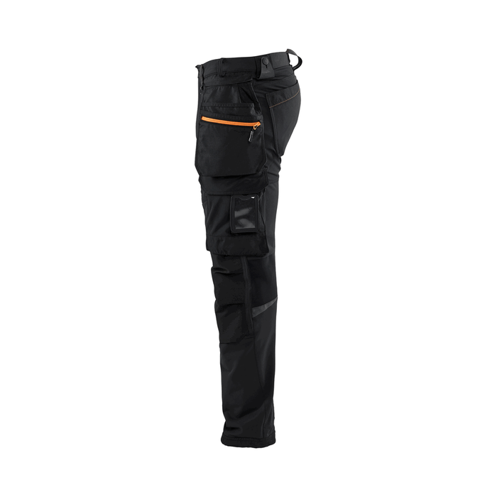 4-Way Stretch Work Pants - 9954-Black/Orange | Blaklader 16221644