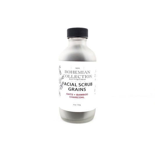 4oz OATS + BAMBOO CHARCOAL SCRUB GRAINS