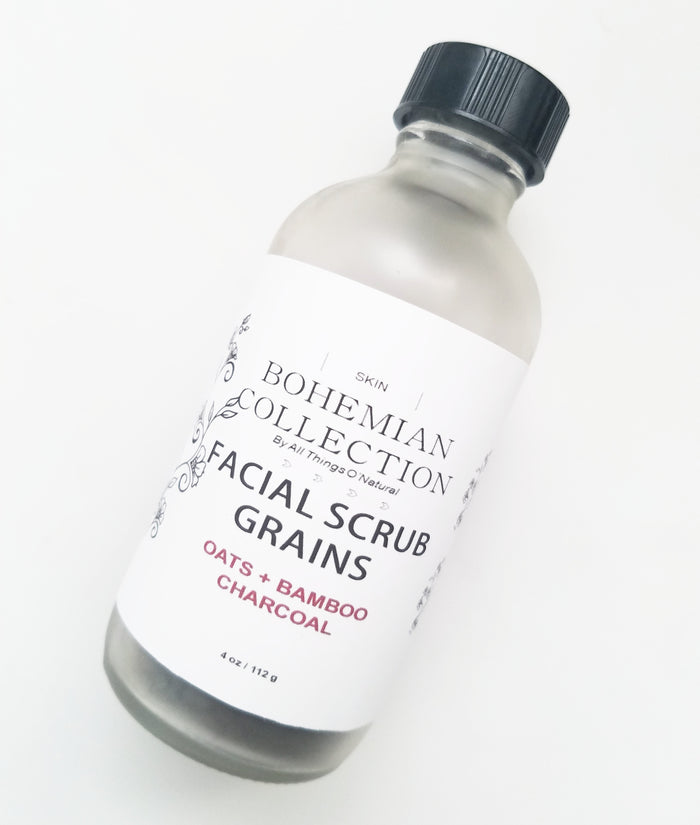 4oz OATS + BAMBOO CHARCOAL SCRUB GRAINS