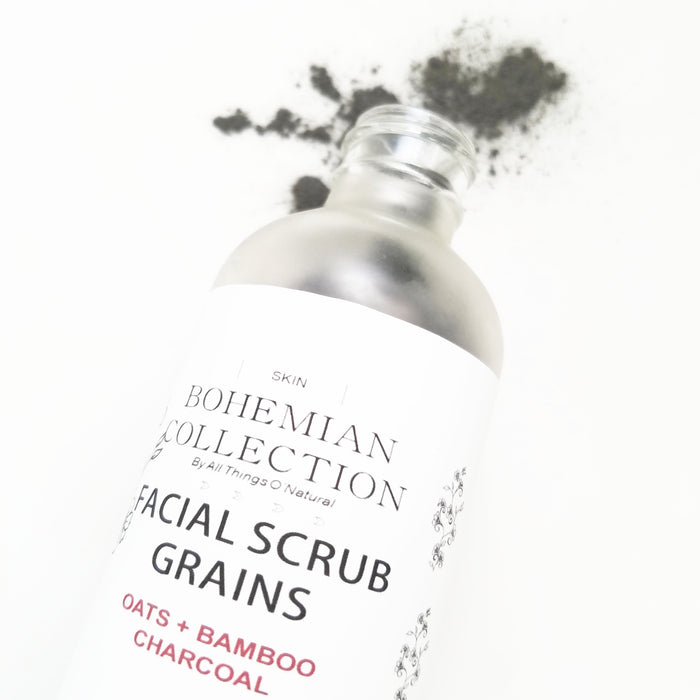 4oz OATS + BAMBOO CHARCOAL SCRUB GRAINS