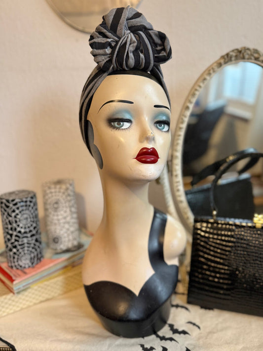 striped gothic headband
