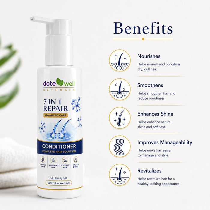 7 in 1 Repair Conditioner for Deep Nourishment & Damage Repair | Frizz Control for Dry & Damaged Hair | 200ml