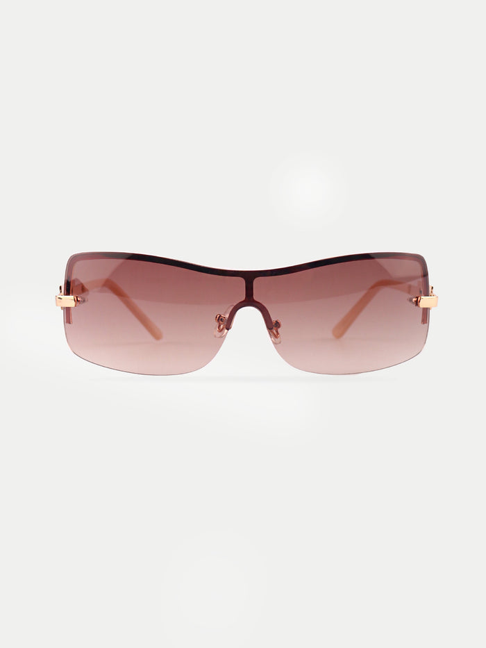 90s Wrap Anastacia Sunglasses | Gold-Image 1