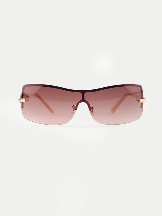90s Wrap Anastacia Sunglasses | Gold-Image 1