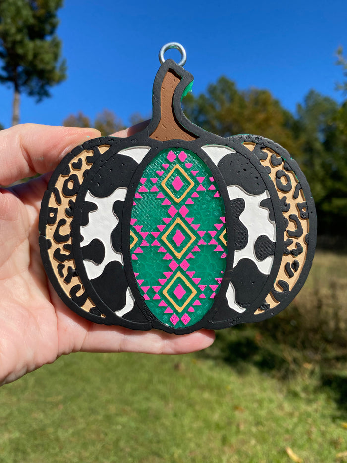 Western Print Pumpkin Freshie