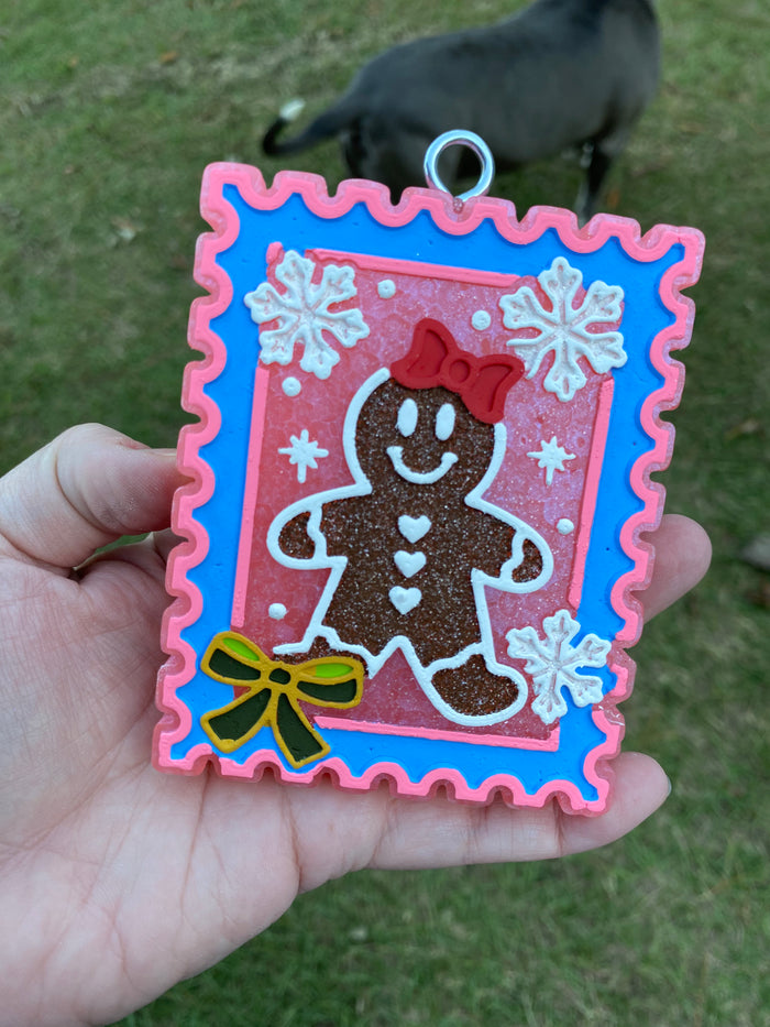 Gingerbread Stamp Freshie