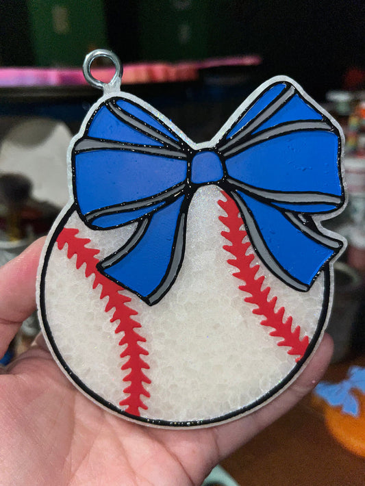 Coquette Bow Baseball Freshie