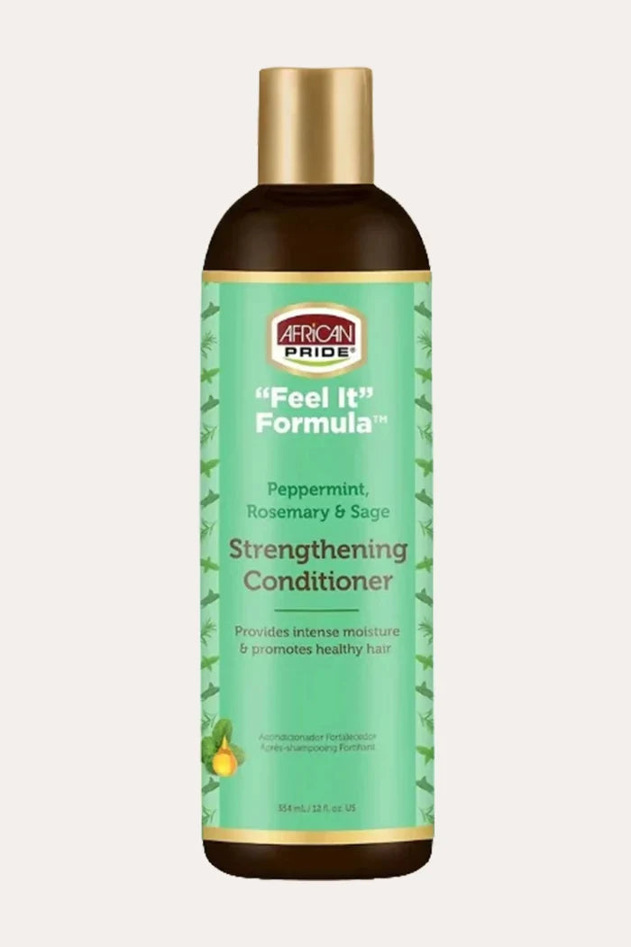 AFRICAN PRIDE FEEL IT STRENGTHENING CONDITIONER 12oz AFRICAN PRIDE