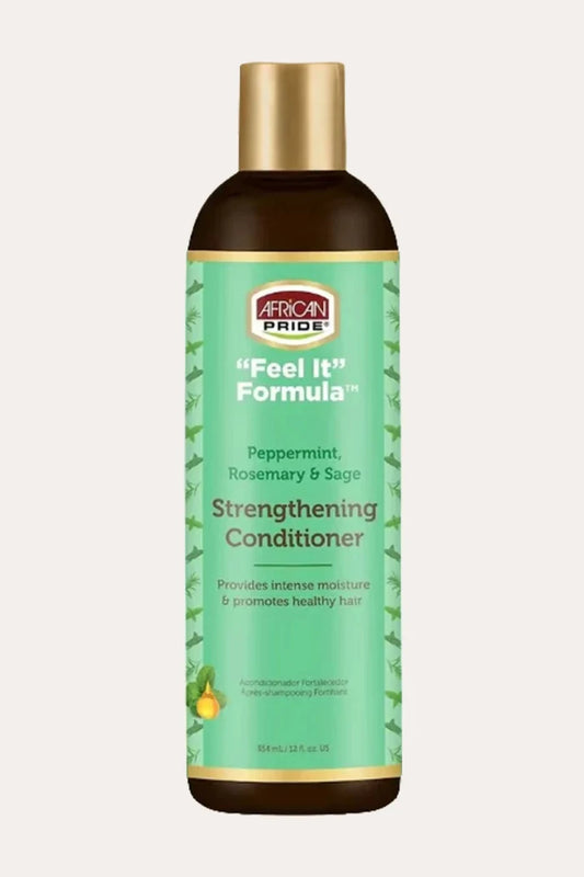 AFRICAN PRIDE FEEL IT STRENGTHENING CONDITIONER 12oz AFRICAN PRIDE