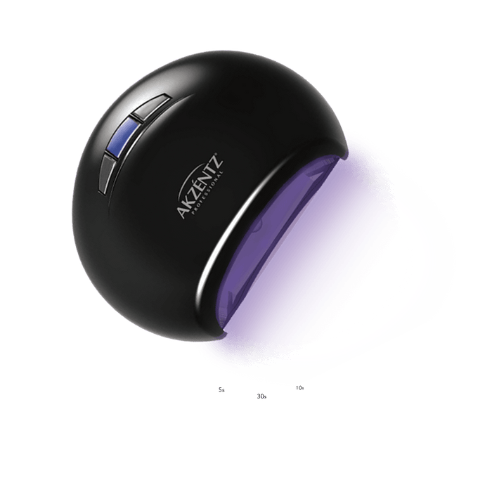 Akzentz Black Led Compact Lamp