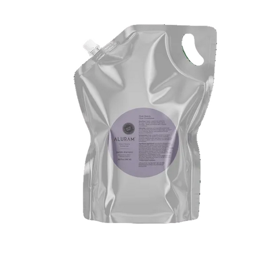 Aluram Purple Shampoo Pouch 100oz - Aluram | Available at Artisan Hair Cary, NC