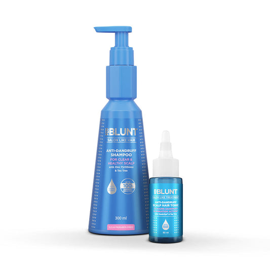 Anti-Dandruff Shampoo & Anti-Dandruff Scalp Hair Tonic for Clear & Healthy Scalp