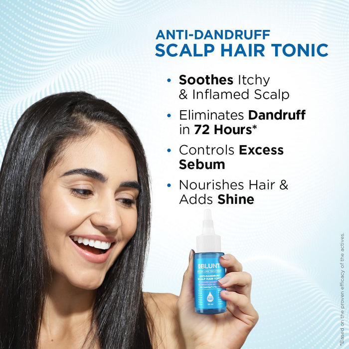 Anti-Dandruff Shampoo & Anti-Dandruff Scalp Hair Tonic for Clear & Healthy Scalp