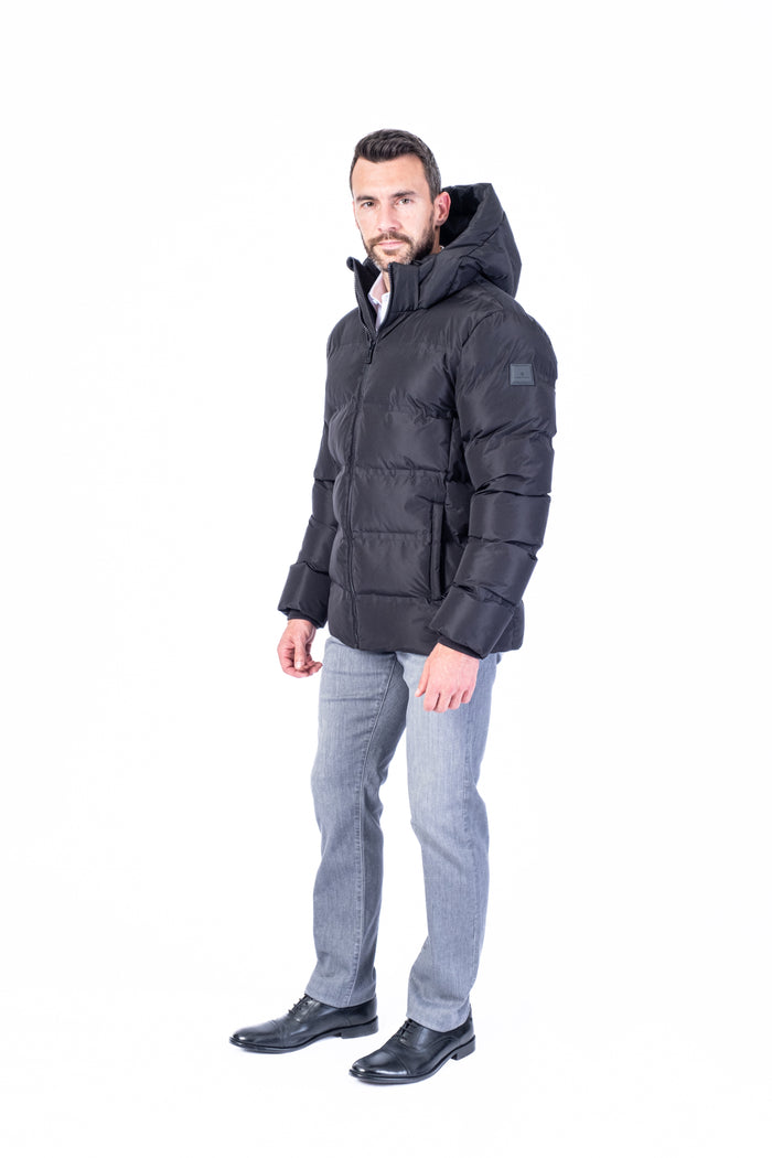 "ANTONIE" Mid-Weight Heat Sealed Puffer - Black