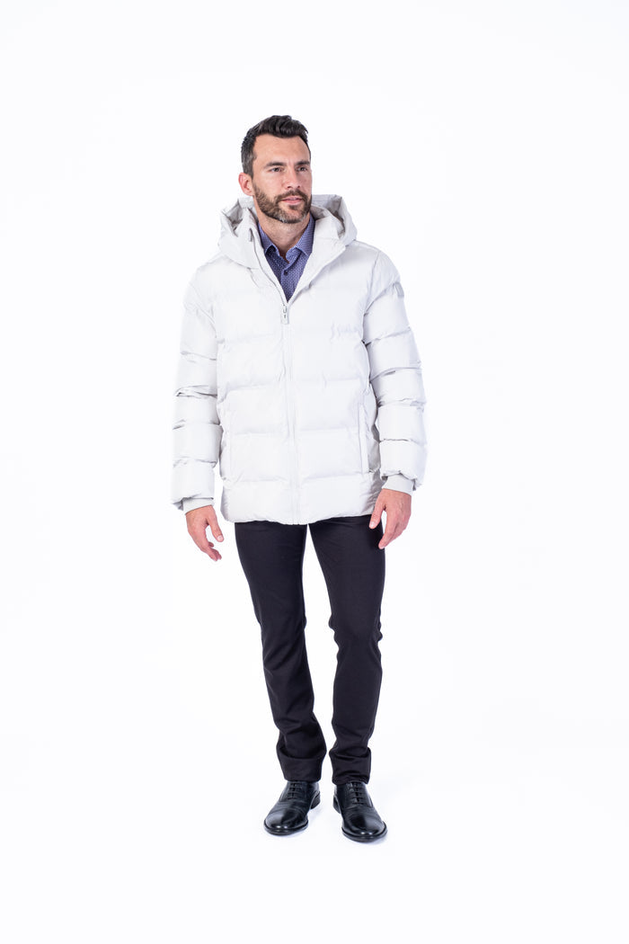 "ANTONIE" Mid-Weight Heat Sealed Puffer - Stone