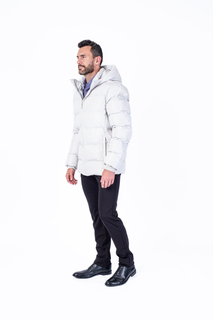 "ANTONIE" Mid-Weight Heat Sealed Puffer - Stone