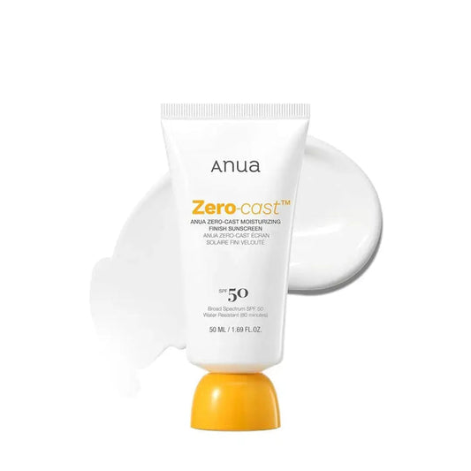 ANUA Zero-Cast Moisturizing Finish Sunscreen 50 ml - DOKAN