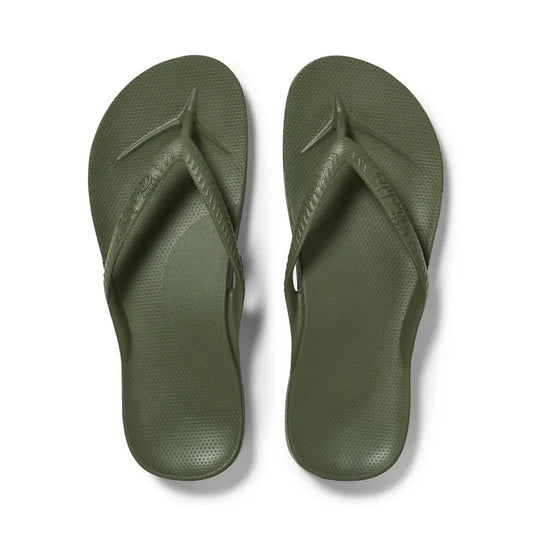 Archies Olive Arch Support Flip Flops