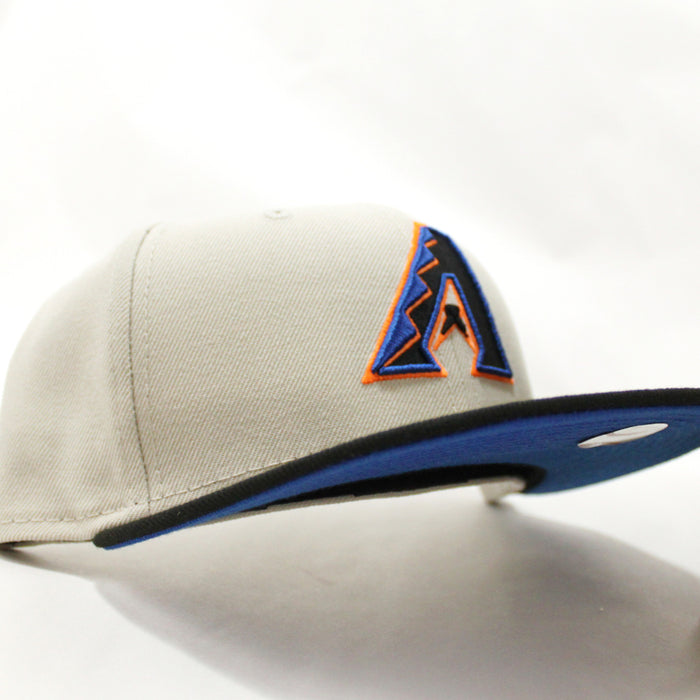 Arizona Diamondbacks New Era 59Fifty Fitted Hat (Stone Black Blue Under Brim)
