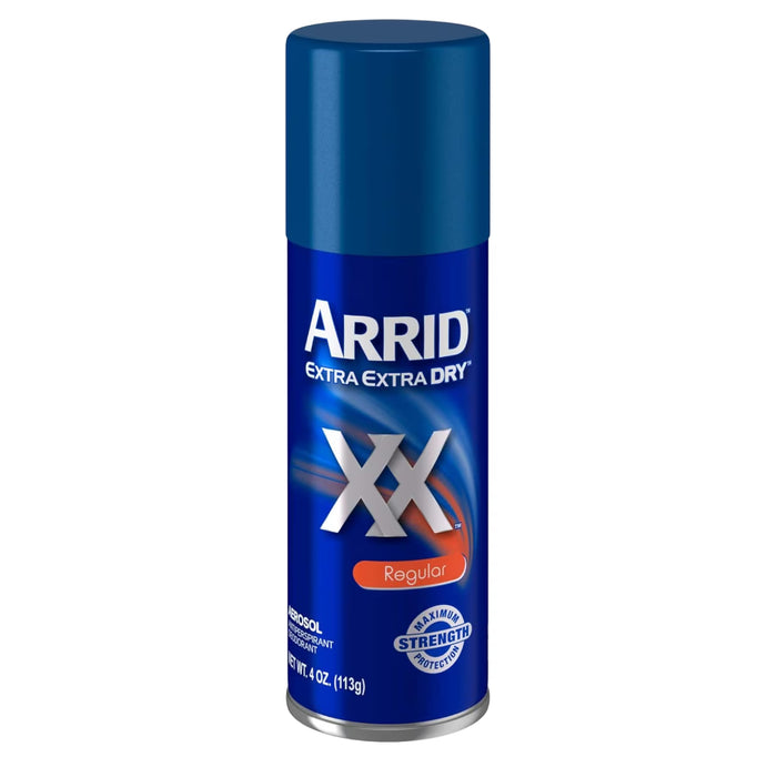 Arrid Extra Extra Dry Regular Aerosol Antiperspirant Deodorant, 4 oz - 12 Pack