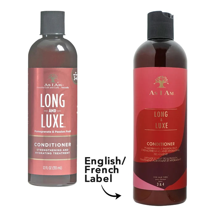 AS I AM Long and Luxe Conditioner (12oz) - EN/FR
