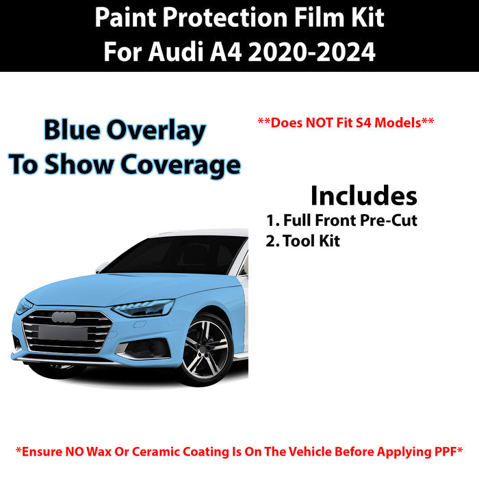 Fits Audi A4 2020+ Precut Premium Paint Protection Film Clear Bra PPF Decal Film Kit - Bogar Tech Designs