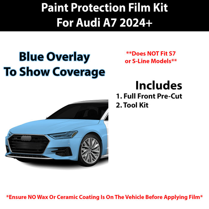 Fits Audi A7 2024+ Precut Premium Paint Protection Film Clear Bra PPF Decal Film Kit - Bogar Tech Designs