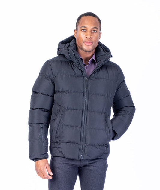 "Avalanche" Quilted Puffer Jacket (-30 Degree Rated) - Black