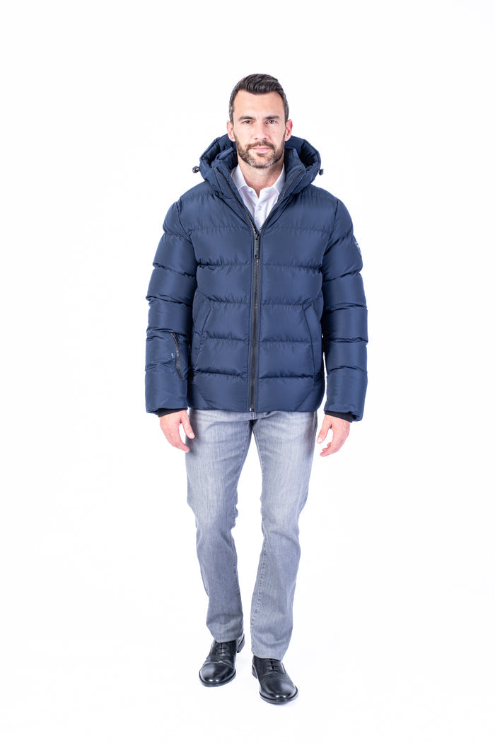 "Avalanche" Quilted Puffer Jacket (-30 Degree Rated) - Navy