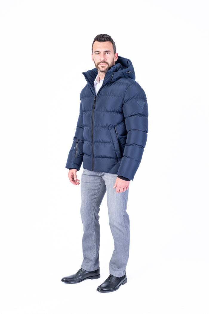 "Avalanche" Quilted Puffer Jacket (-30 Degree Rated) - Navy