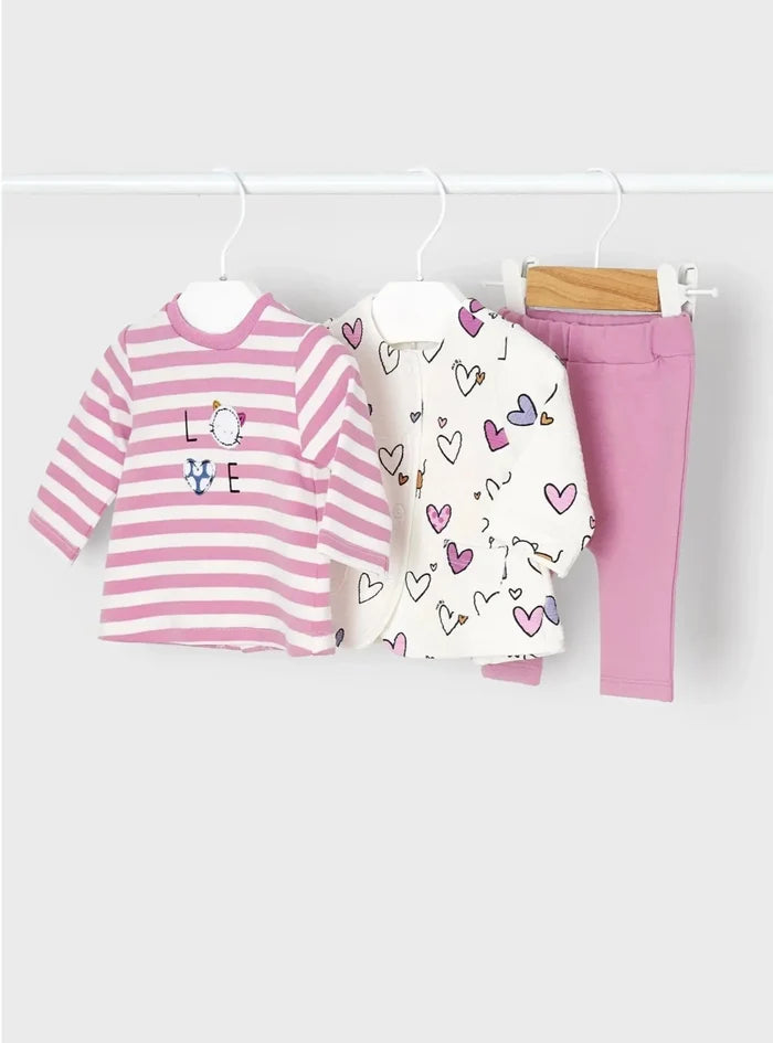 Baby Girls Stripe 3 Piece Legging | Mayoral | Mayoral | Jenni Kidz