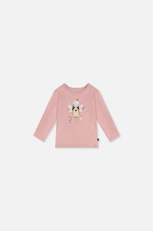 Baby Organic Cotton T-Shirt Pale Dusty Pink-0
