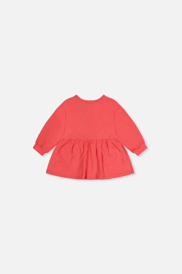 Baby Organic Cotton Tunic Coral Pink-1