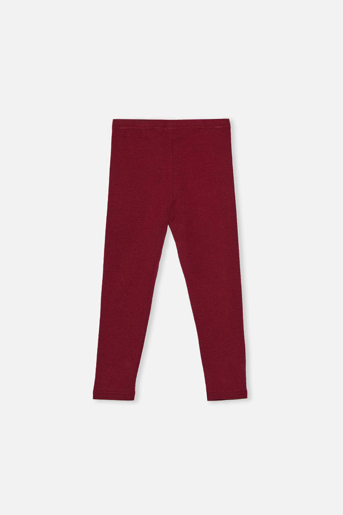 Baby Rib Leggings Reddish-Brown-1