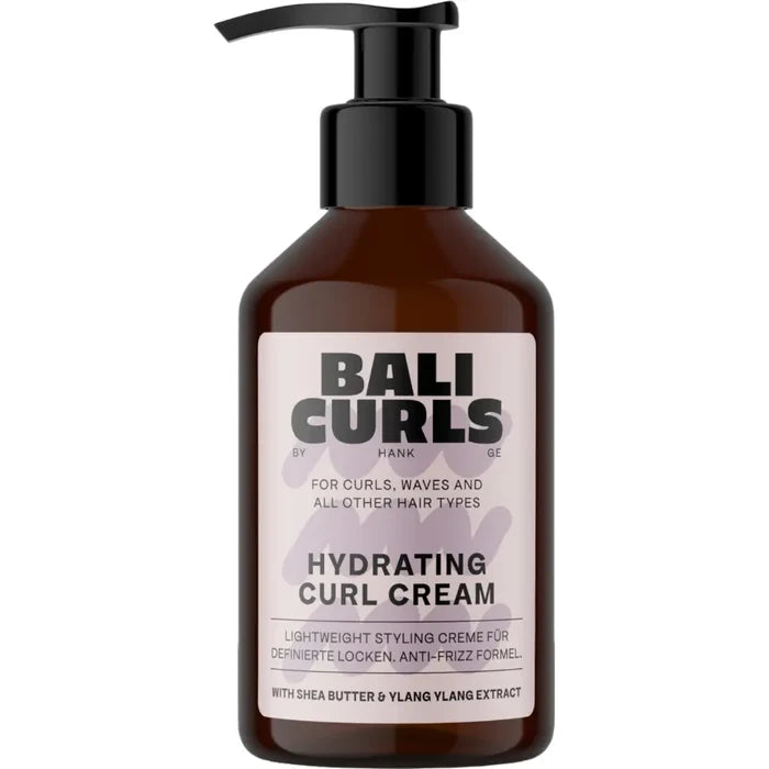 Bali Curls Hydrating Curl Cream for defined curls and waves with shea butter and ylang ylang extract