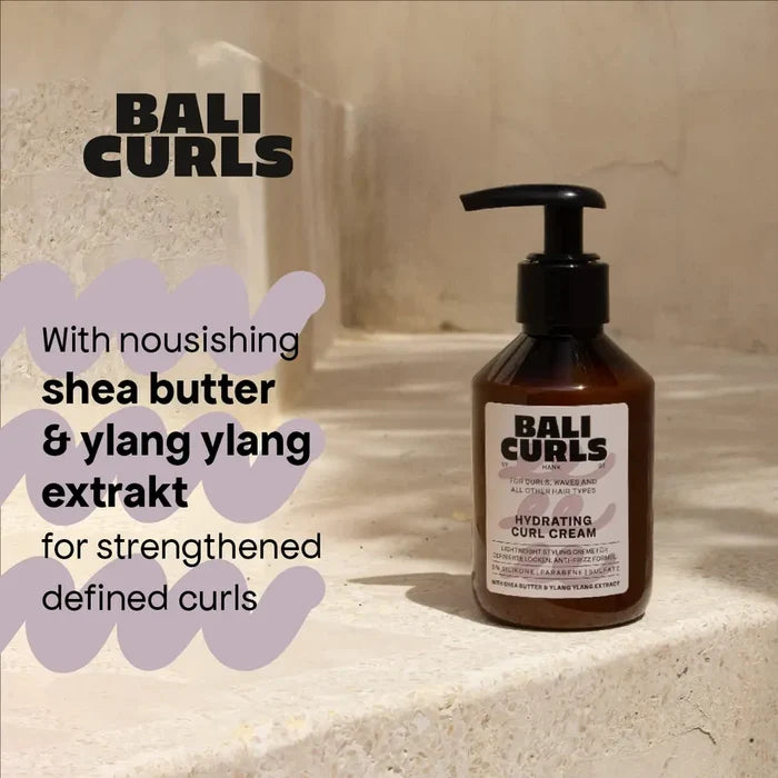 Bali Curls Hydrating Curl Cream with shea butter & ylang ylang for defined, strengthened curls
