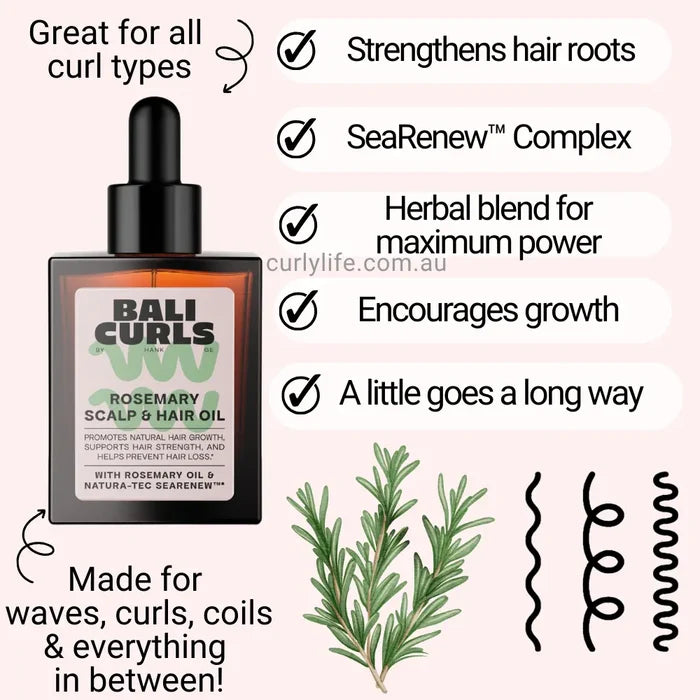 Bali Curls Rosemary Grow Hair & Scalp Oil