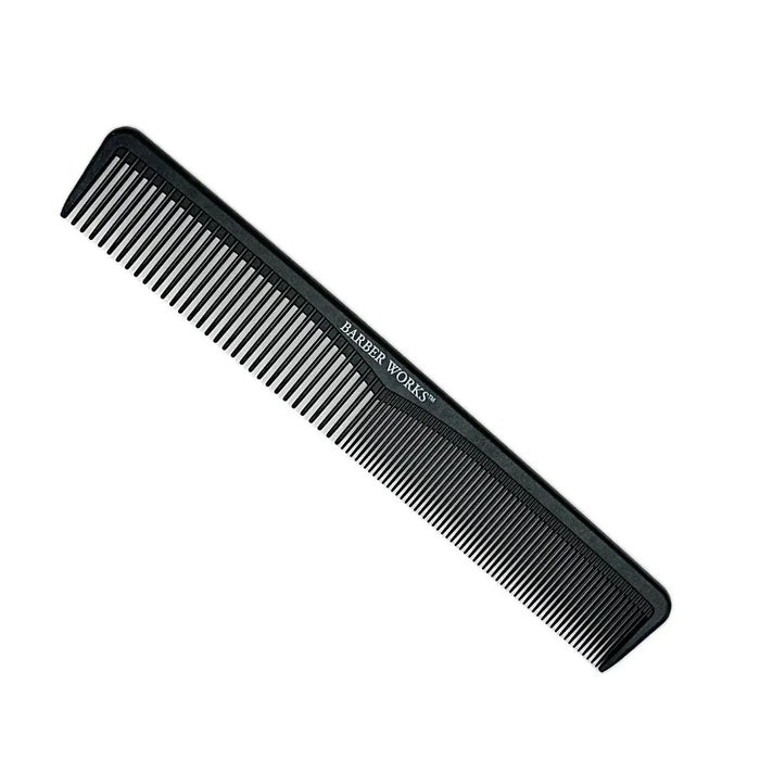 Barber Works Styling Comb | Carbon Fiber | 7" - BUYBARBER.COM