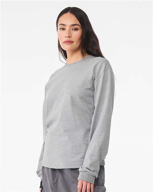 no-logo Bella+Canvas 6 oz. Heavyweight Long Sleeve Tee-Thread Logic-Thread Logic