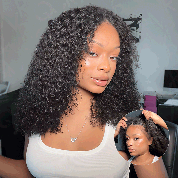 BFCM Combo|QVR Kinky Curly V Part Human Hair Wigs