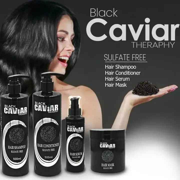 BLACK CAVIAR THERAPY Sulfate Free Hair Care Kit 4 Pcs - DOKAN