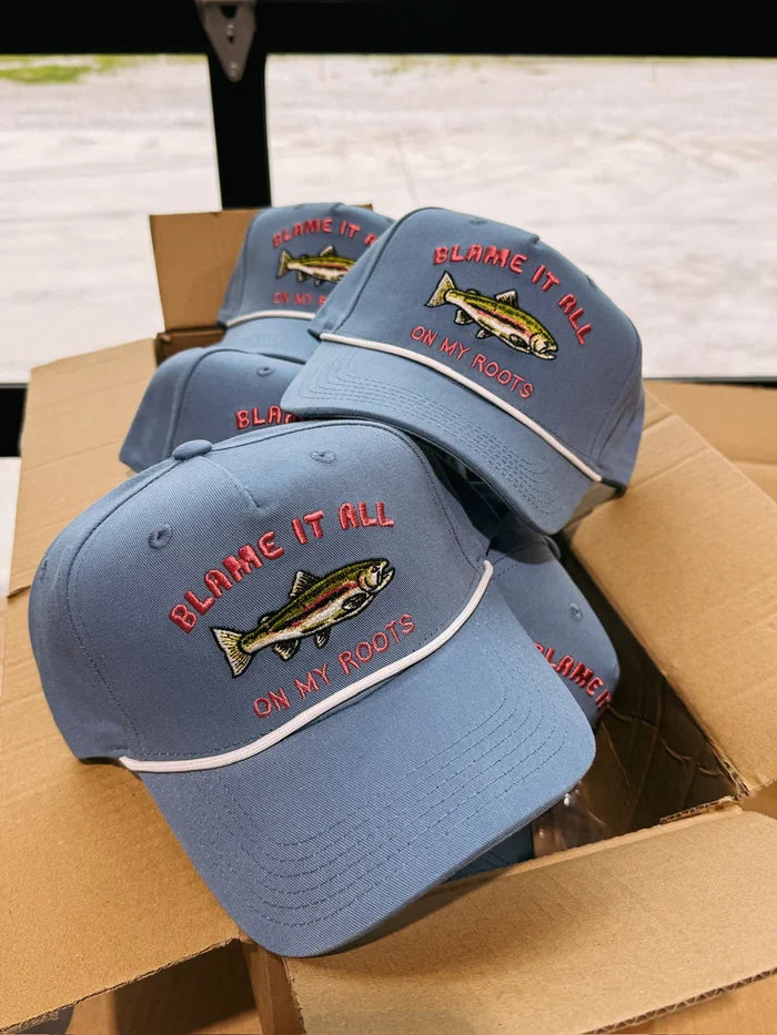 Blame it on my roots trucker hat - blue || BY Etta & East