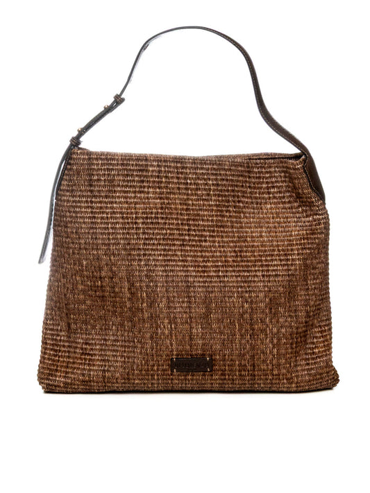 DI LORENZO borsa a spalla elisa testa di moro ELISA RAFFIA-T.MORO