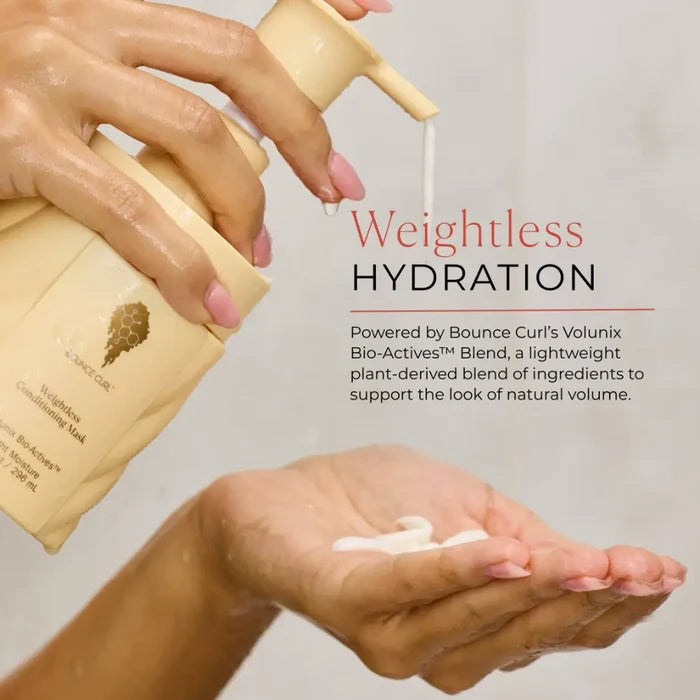 Bounce Curl Weightless Conditioning Mask for curly hair hydration and volume