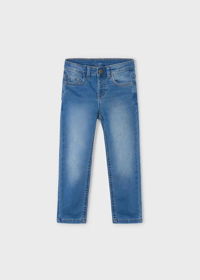 Flat lay front view of Mayoral boy skinny jeans