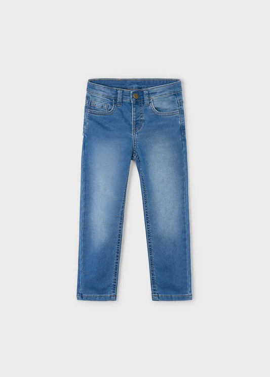 Flat lay front view of Mayoral boy skinny jeans