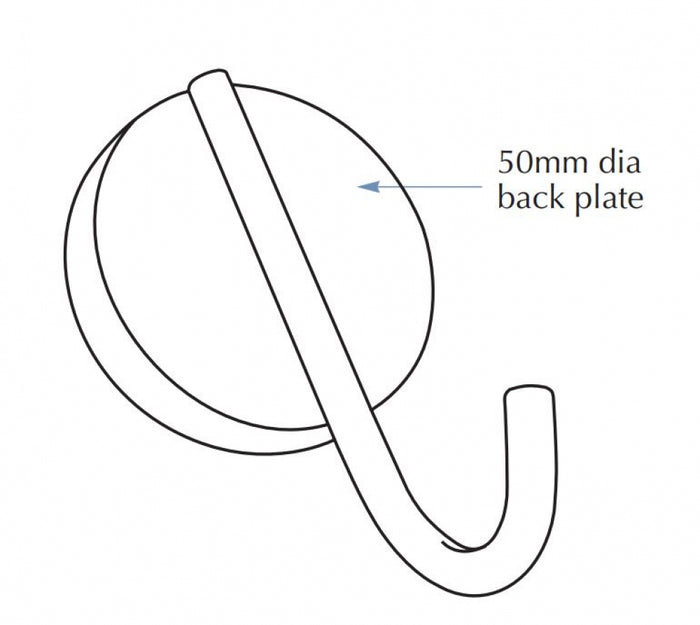 Bradley 9116 IV Catheter Hook with Backmount
