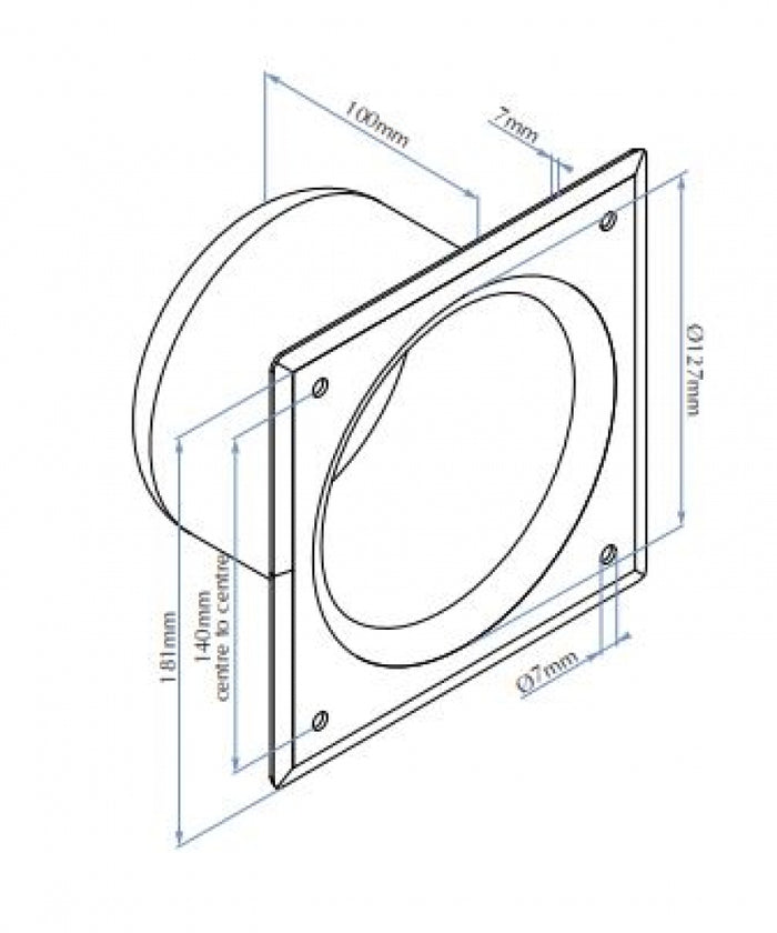 Bradley SA12 Toilet Roll Holder Recessed Front Mount