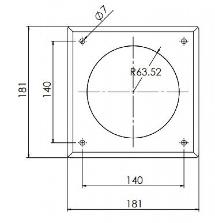 Bradley SA12 Toilet Roll Holder Recessed Front Mount