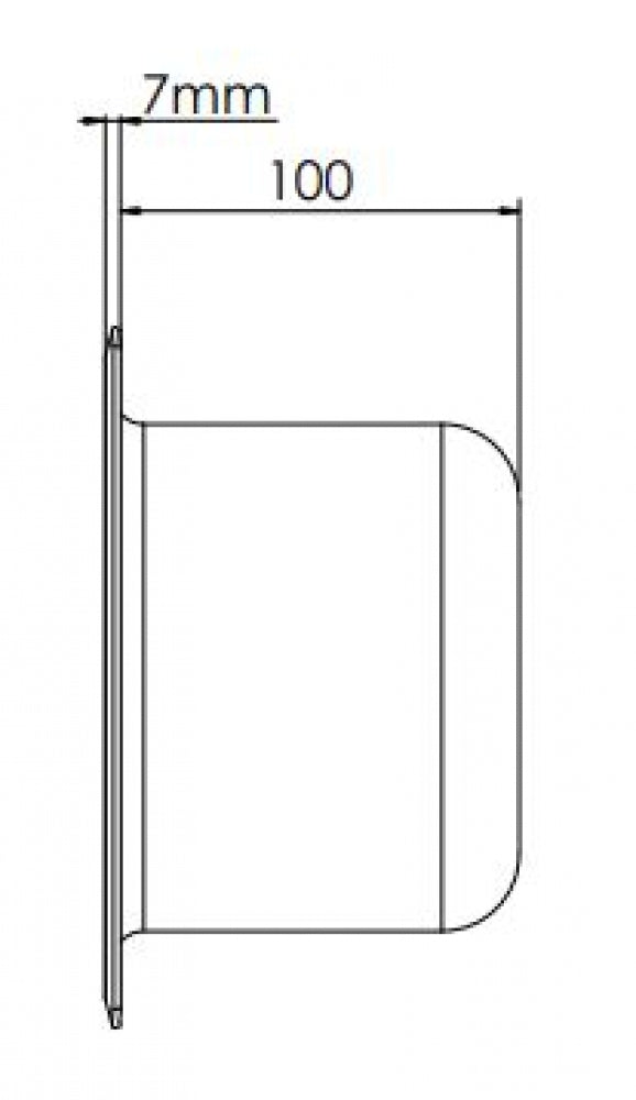 Bradley SA12 Toilet Roll Holder Recessed Front Mount